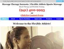 Tablet Screenshot of flexibleathlete.com